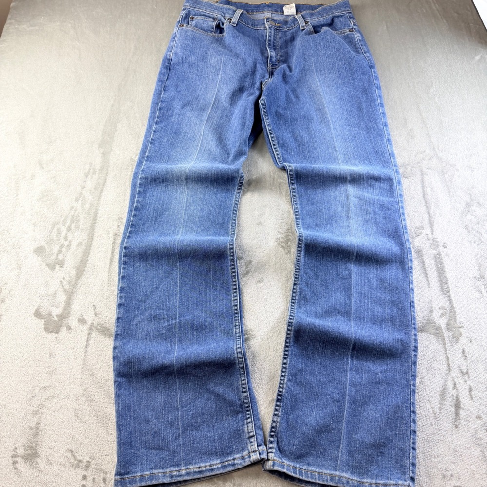 Levi's 515 Boot Cut Lower Rise Jeans Medium Wash Blue Denim Women's 14 MIS L